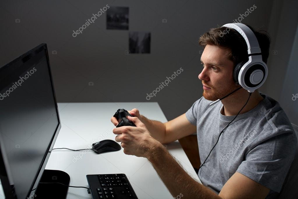 Man Playing Computer Game · Free Stock Photo