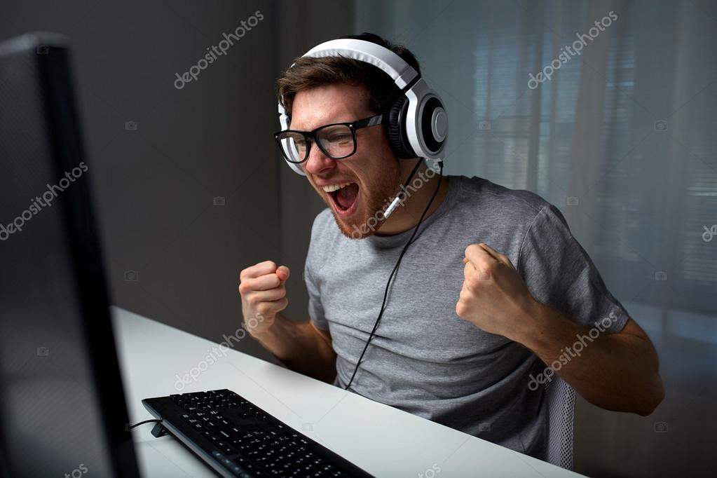 Man Playing Computer Game · Free Stock Photo