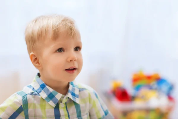 Happy little baby boy at home — Stock Photo, Image