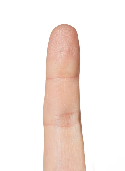 Close-up van de hand één vinger — Stockfoto