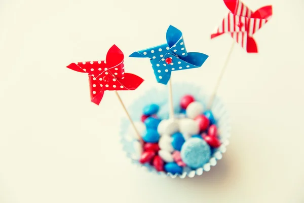 独立日的风车玩具糖果 — 图库照片