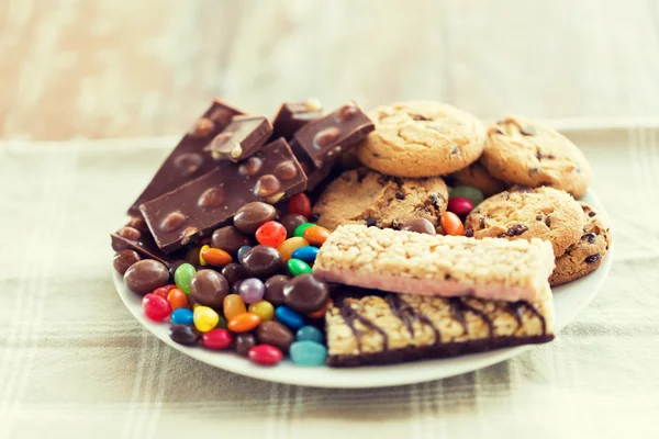 Primer plano de los dulces en la mesa — Foto de Stock