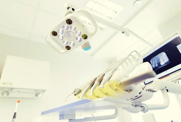 Close up of equipment at dental clinic office — Stock Photo, Image