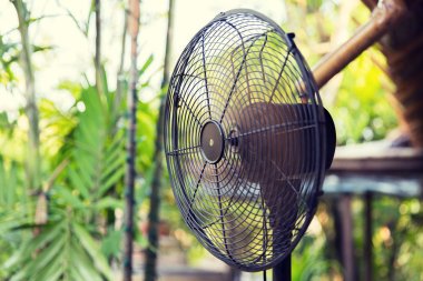 close up of fan outdoors clipart