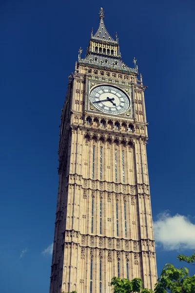 Big Ben Velká věž s hodinami v Londýně — Stock fotografie