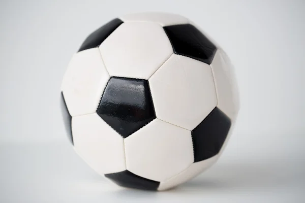 Close up of football or soccer ball — Stock Photo, Image