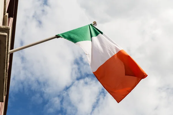 Κοντινό πλάνο της ιρλανδική σημαία — Φωτογραφία Αρχείου