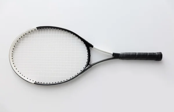 Primer plano de la raqueta de tenis — Foto de Stock