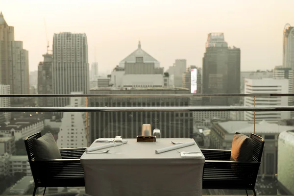 Restaurant lounge at hotel in bangkok city — Stock Photo, Image