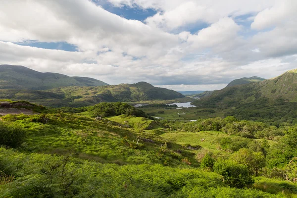 Pohled do údolí národního parku Killarney v Irsku — Stock fotografie