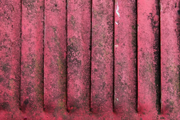 Close up of old red rusty metal flaps — Stock Photo, Image