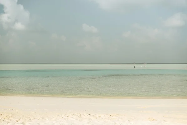 Sea and sky on maldives beach — Stock Photo, Image