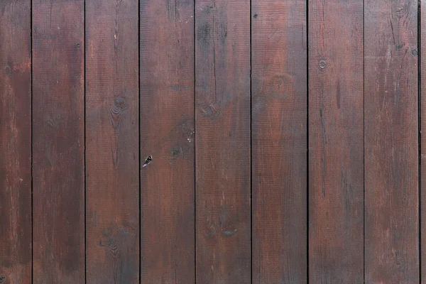 Close up of brown wooden fence boards or wall — Stock Photo, Image