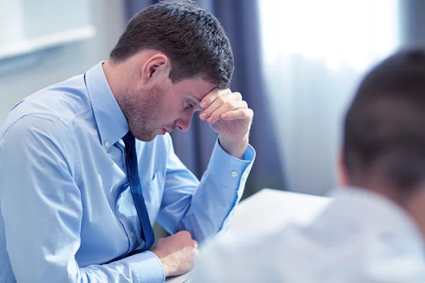 Business people having problem in office — Stock Photo, Image