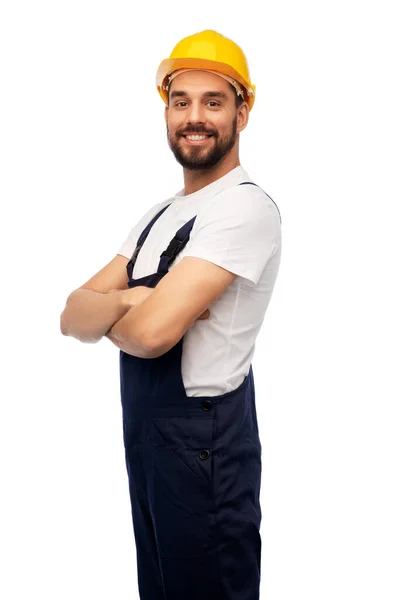 Male worker or builder with crossed arms — Stock Photo, Image