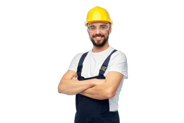 Mannelijke werknemer of bouwer met gekruiste armen — Stockfoto