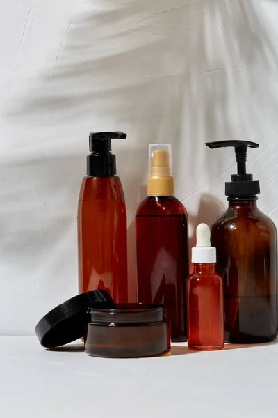 Cosméticos naturais e produtos de cuidados com o corpo — Fotografia de Stock