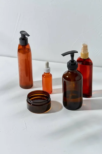 Cosméticos naturais e produtos de cuidados com o corpo — Fotografia de Stock