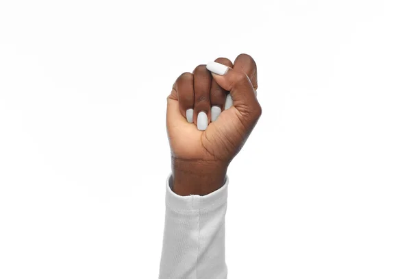 Hand of african american woman showing fists — Stock Photo, Image