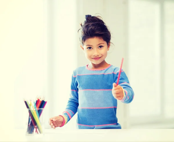 Menina desenho — Fotografia de Stock