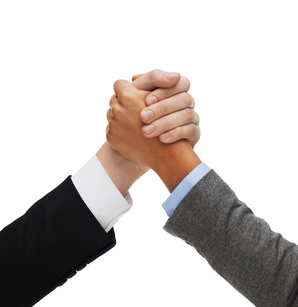 Ruce dva lidé armwrestling — Stock fotografie
