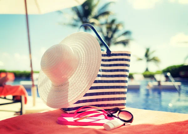 Close up of summer accessories — Stock Photo, Image