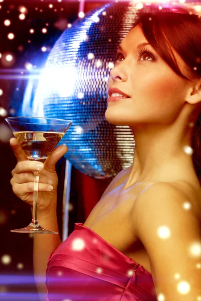 Woman with cocktail — Stock Photo, Image