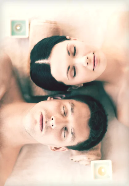 Couple in spa — Stock Photo, Image