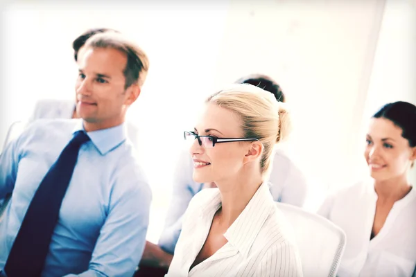 Businessmen and businesswomen on conference — Stock Photo, Image