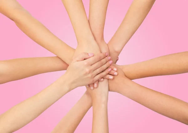 Close up of hands on top — Stock Photo, Image