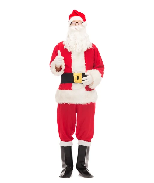 Man in costume of santa claus — Stock Photo, Image