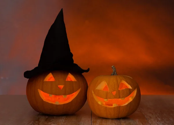 Primer plano de las calabazas en la mesa —  Fotos de Stock