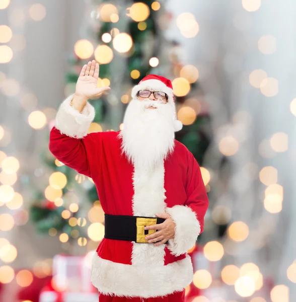 Homem em traje de santa claus — Fotografia de Stock