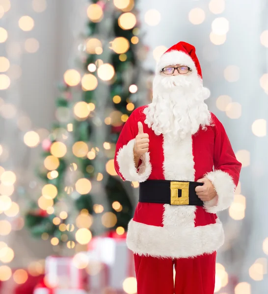 Uomo in costume di Babbo Natale — Foto Stock