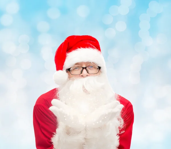 Uomo in costume di Babbo Natale — Foto Stock