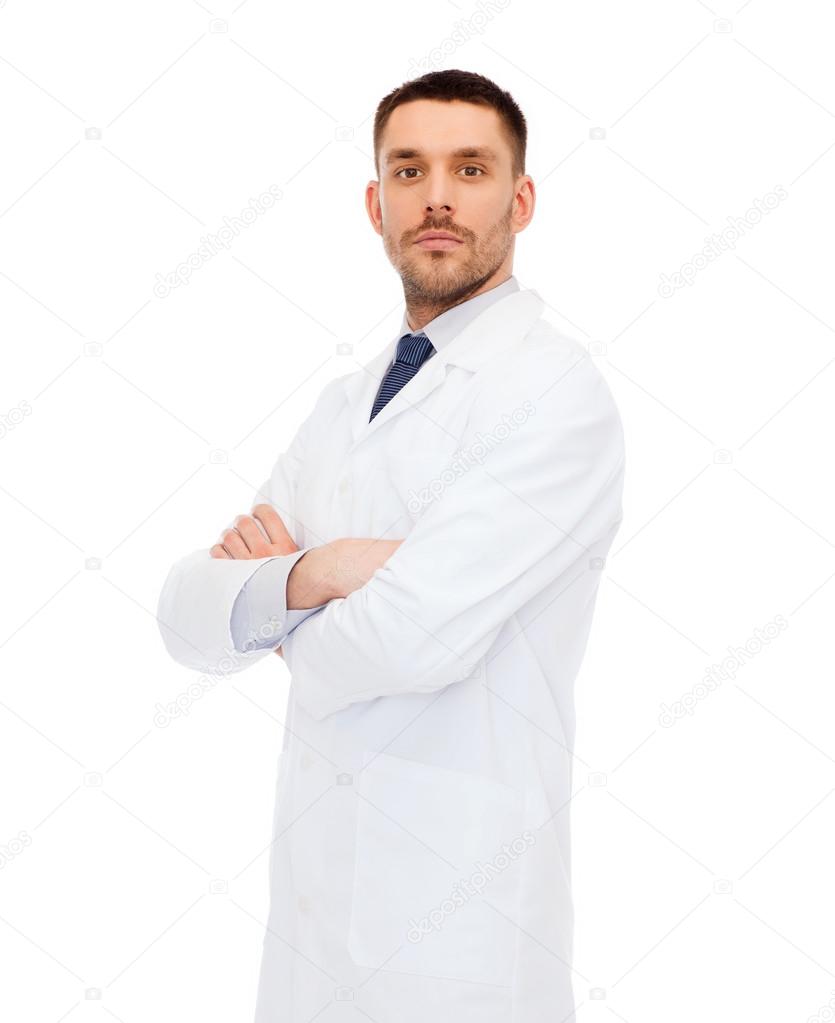 Male doctor in white coat — Stock Photo © Syda_Productions 56067397