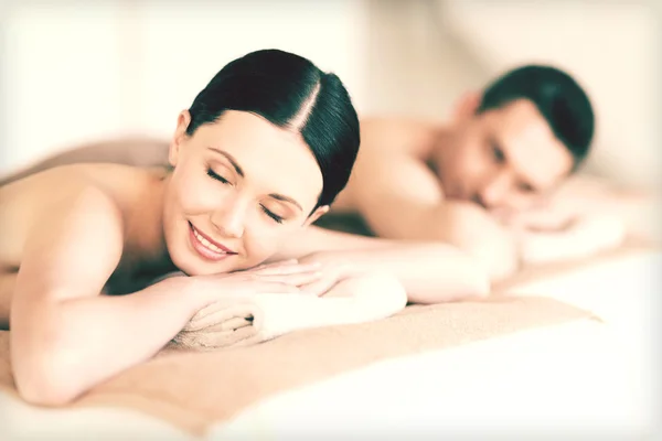 Couple in spa — Stock Photo, Image