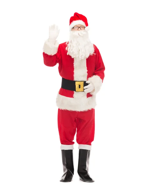 Man in costume of santa claus — Stock Photo, Image