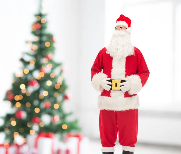 Homme en costume de Père Noël claus — Photo