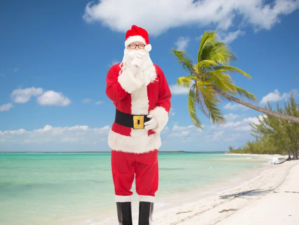 Homem em traje de santa claus — Fotografia de Stock