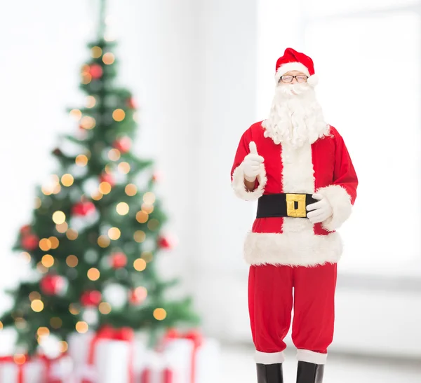 Homem em traje de santa claus — Fotografia de Stock