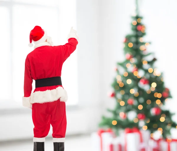 Hombre disfrazado de santa claus —  Fotos de Stock