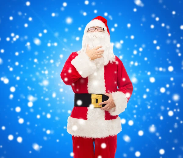 Bărbat în costum de Moş Crăciun — Fotografie, imagine de stoc