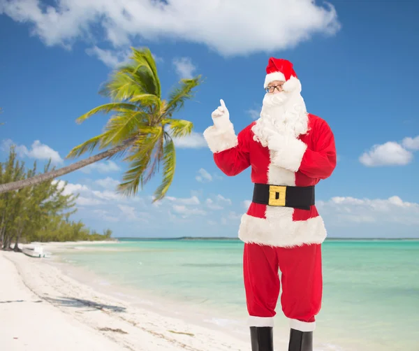 Homem em traje de santa claus — Fotografia de Stock