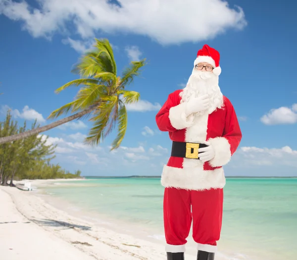 Homme en costume de Père Noël claus — Photo