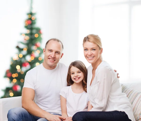 Glückliche Familie zu Hause — Stockfoto