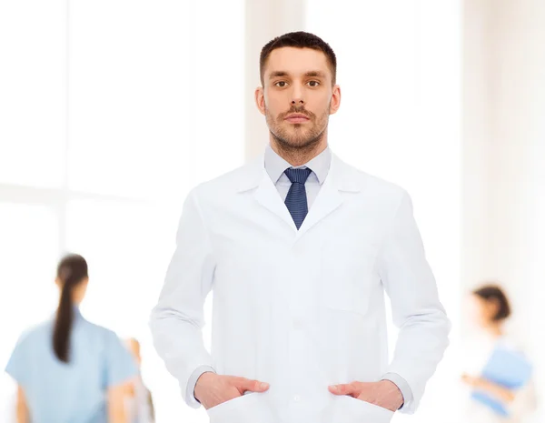 Male doctor in white coat — Stock Photo, Image