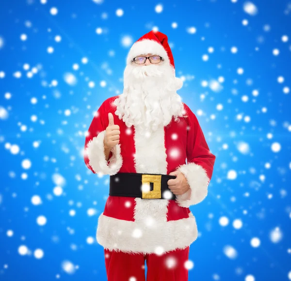 Man in kostuum van santa claus — Stockfoto