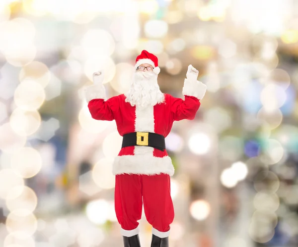 Homem em traje de santa claus — Fotografia de Stock