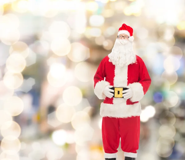 Человек в костюме Санта-Клауса — стоковое фото